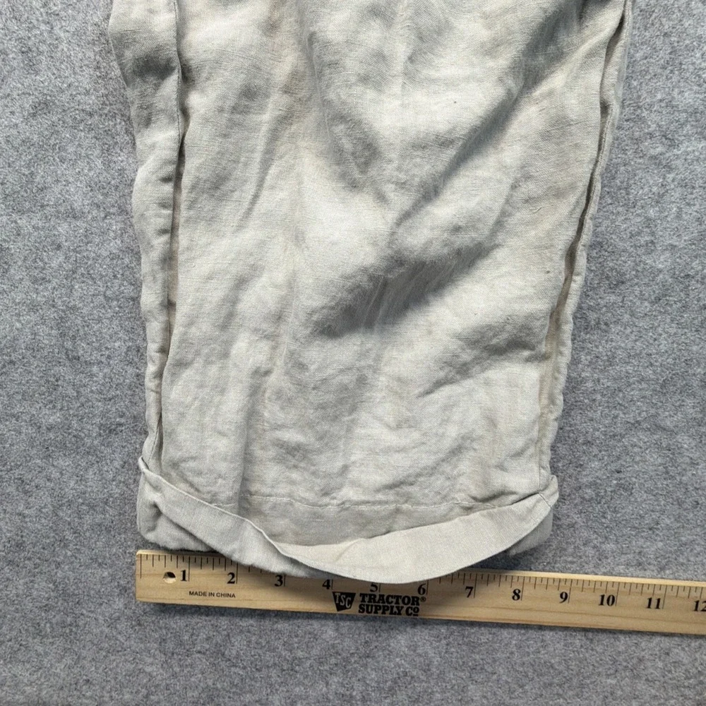 GIORGIO ARMANI Italy Baggy Pleated Linen Pants Men's 34x28